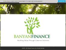 Tablet Screenshot of banyanfinance.com